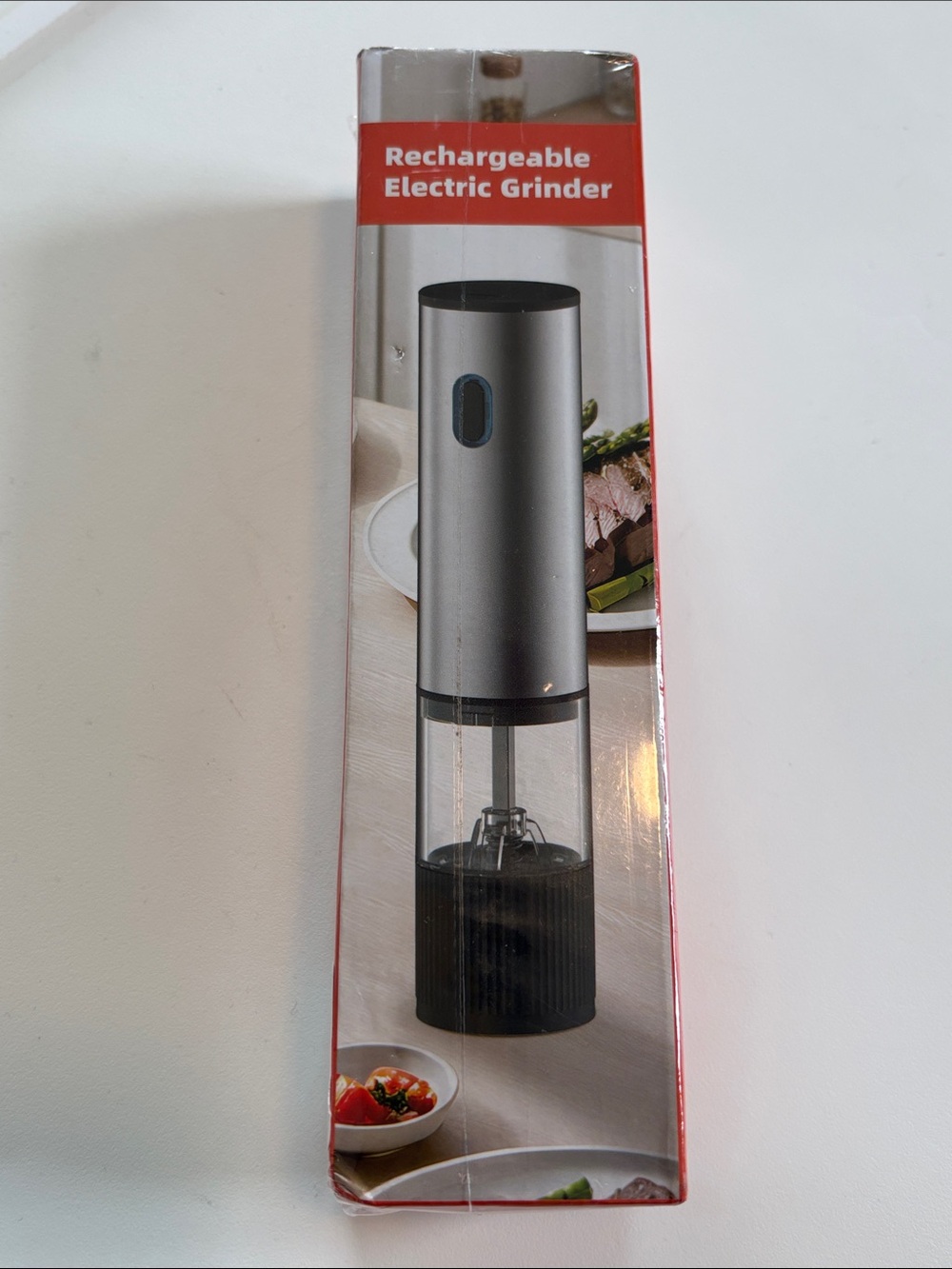 Bundle 2/$30! NEW Rechargeable Electric Grinder Silver Black Pepper Spice
